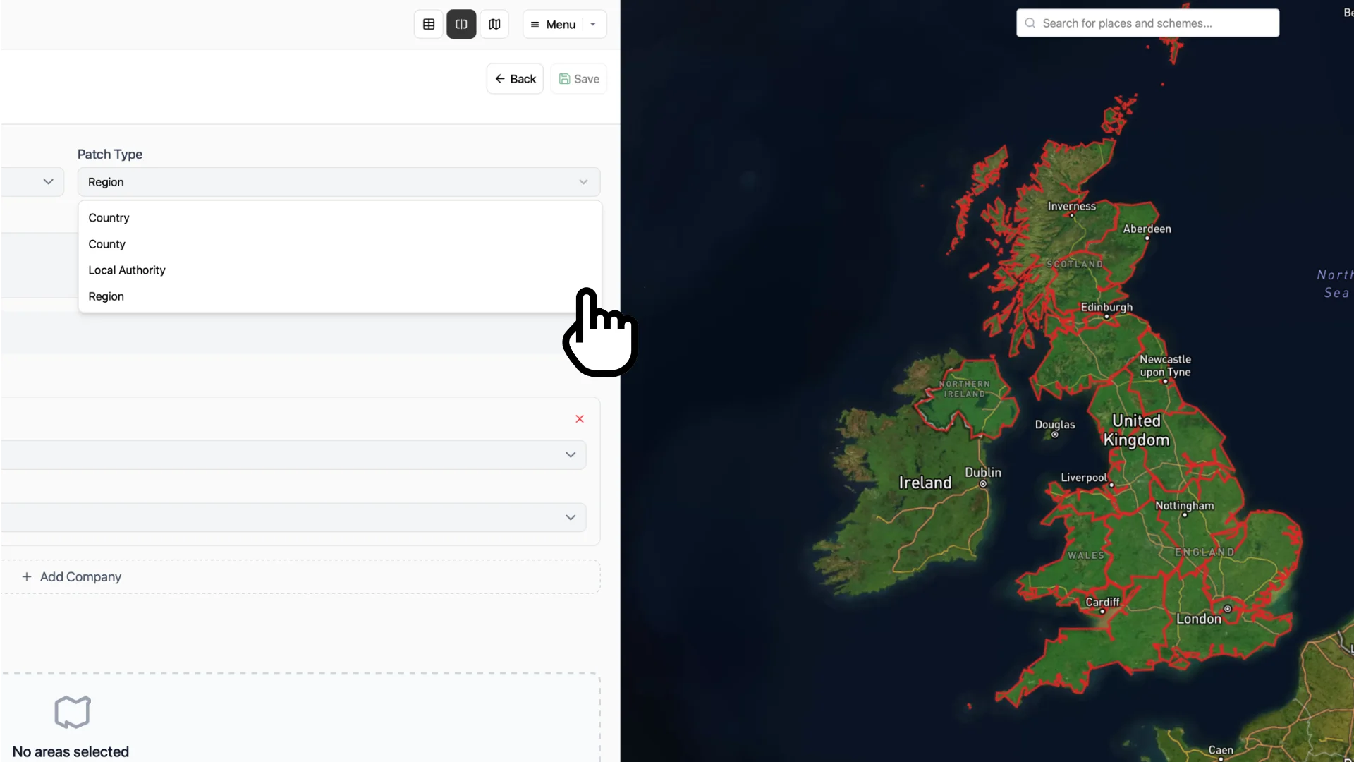 Screenshot of Connect as Tenant workflow